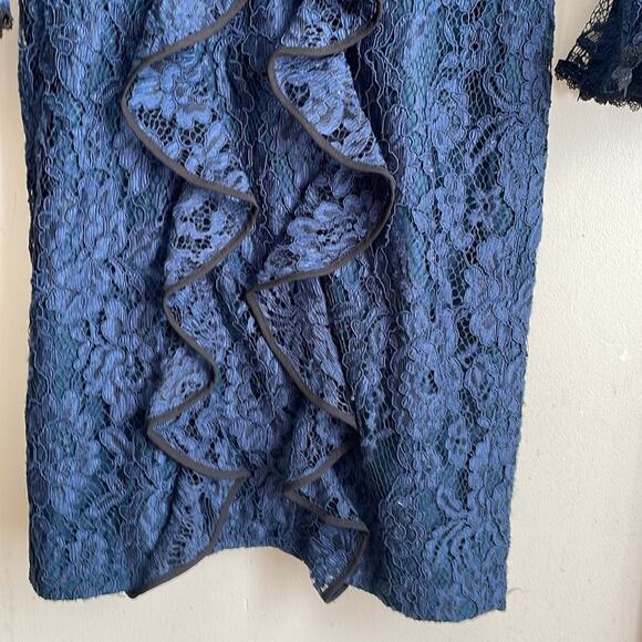 Alexis Mariette Dress in Navy Lace - Picture 6 of 16